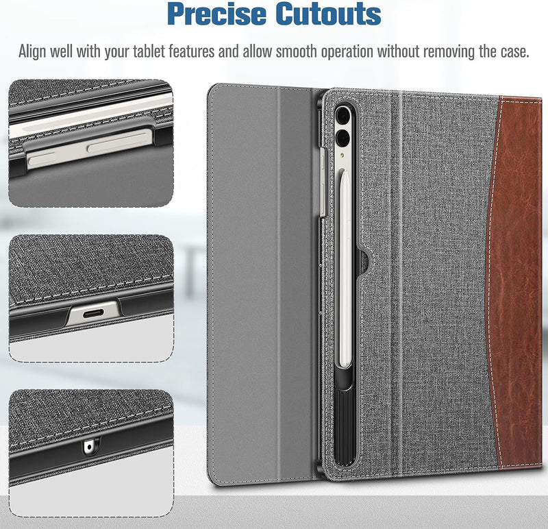 Galaxy Tab S10 Plus / Tab S9 Plus Multi-Angle Case w/ Magnetic Closure | Fintie