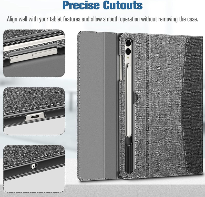 Galaxy Tab S10 Plus / Tab S9 Plus Multi-Angle Case w/ Magnetic Closure | Fintie
