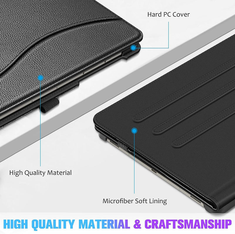 Galaxy Tab S10 Plus/ Tab S9 Plus 12.4" Multi-Angle Case w/ Elastic Band | Fintie