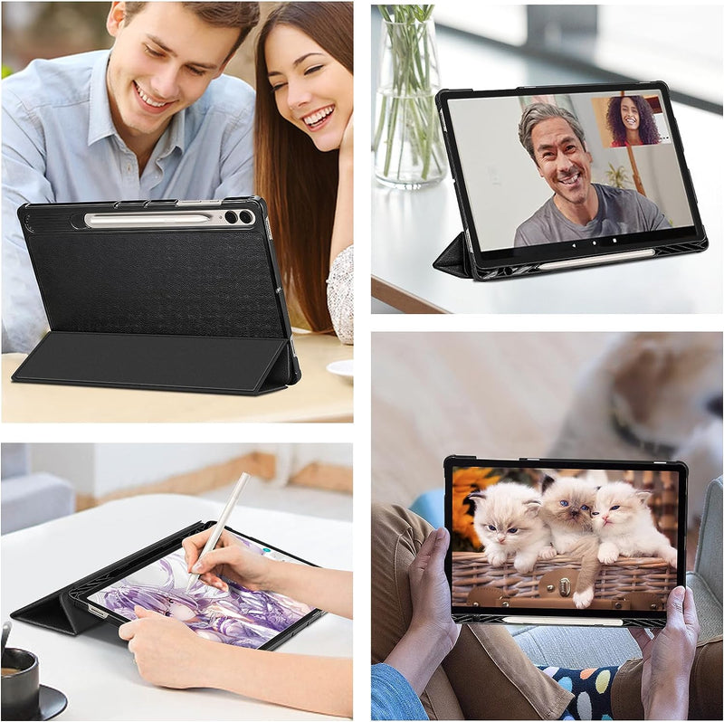 Galaxy Tab S10 Plus (2024)/ Tab S9 Plus (2023) Tri-Fold Slim Case w/ S Pen Holder | Fintie