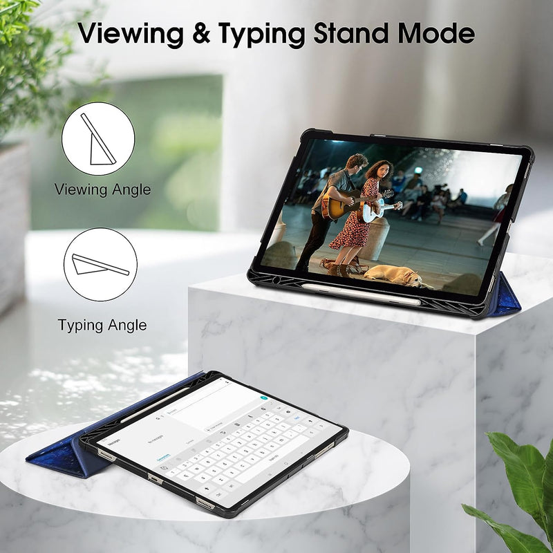 Galaxy Tab S10 Plus (2024)/ Tab S9 Plus (2023) Tri-Fold Slim Case w/ S Pen Holder | Fintie
