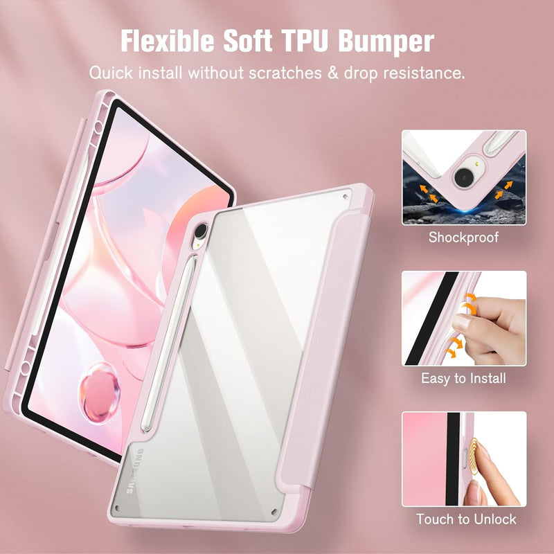 Galaxy Tab S10 FE/Tab S9 FE 10.9"/Tab S9 11" Hybrid Slim Case w/ Pencil Holder | Fintie