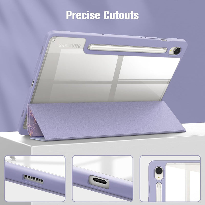 Galaxy Tab S10 FE/Tab S9 FE 10.9"/Tab S9 11" Hybrid Slim Case w/ Pencil Holder | Fintie