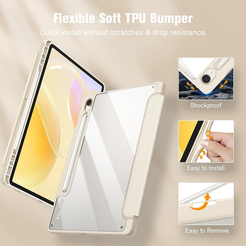 Galaxy Tab S10 FE/Tab S9 FE 10.9"/Tab S9 11" Hybrid Slim Case w/ Pencil Holder | Fintie