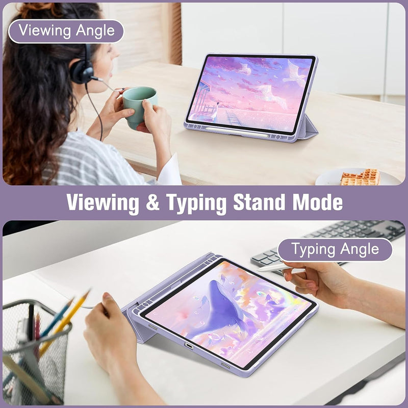 Galaxy Tab S10 FE/Tab S9 FE 10.9"/Tab S9 11" Hybrid Slim Case w/ Pencil Holder | Fintie