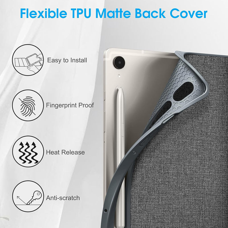 Galaxy Tab S10 FE 10.9" 2025/ Galaxy Tab S9 FE 10.9"/Tab S9 11" Slim Case with Soft TPU Back Cover | Fintie