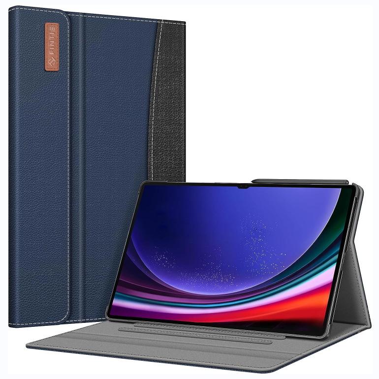 Galaxy Tab S10 Ultra, Tab S9 Ultra 14.6-inch Multiple Angle Portfolio Cover w/ Magnetic Closure | Fintie