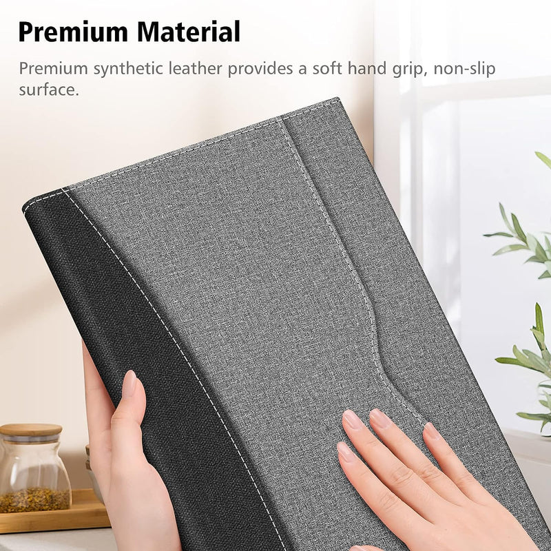 Galaxy Tab S10 Ultra, Tab S9 Ultra 14.6-inch Multiple Angle Portfolio Cover w/ Magnetic Closure | Fintie