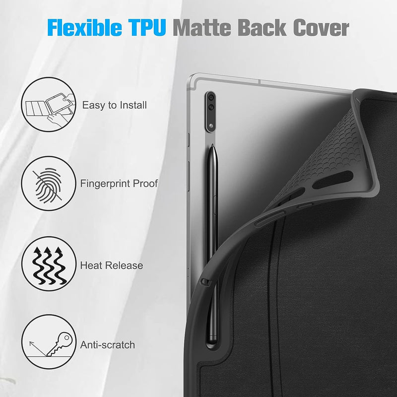 Galaxy Tab S9 Ultra 14.6-inch Multi-Angle Case with Soft TPU Back Cover | Fintie