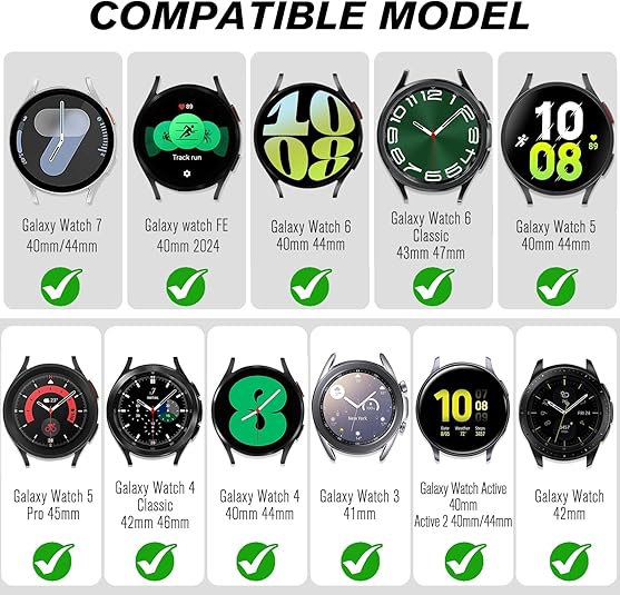 Galaxy Watch FE 40mm, Galaxy Watch 7/6/5/4 (40mm/44mm) Metal Watch