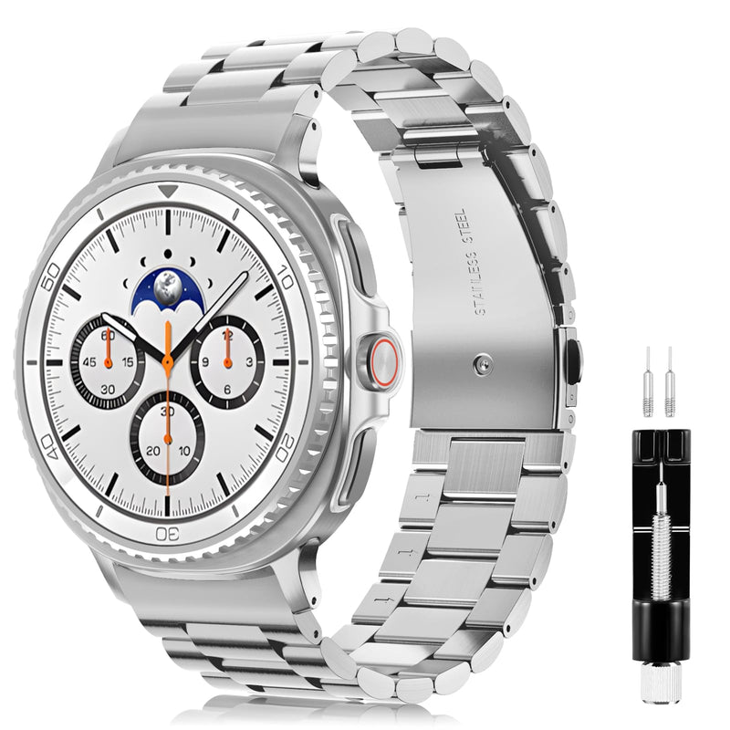 Stainless Steel Band Compatible with Galaxy Watch 8 40mm/44mm, Galaxy Watch 8 Classic 46mm 2025 | Fintie