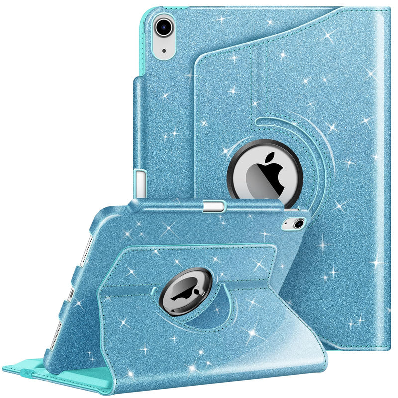Rotating Case for iPad 11th Gen (A16 chip)/iPad 10th Gen with Glittering Design | Fintie