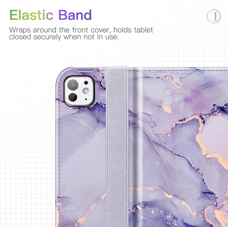 fintie m4 ipad pro 11 case in lilac marble