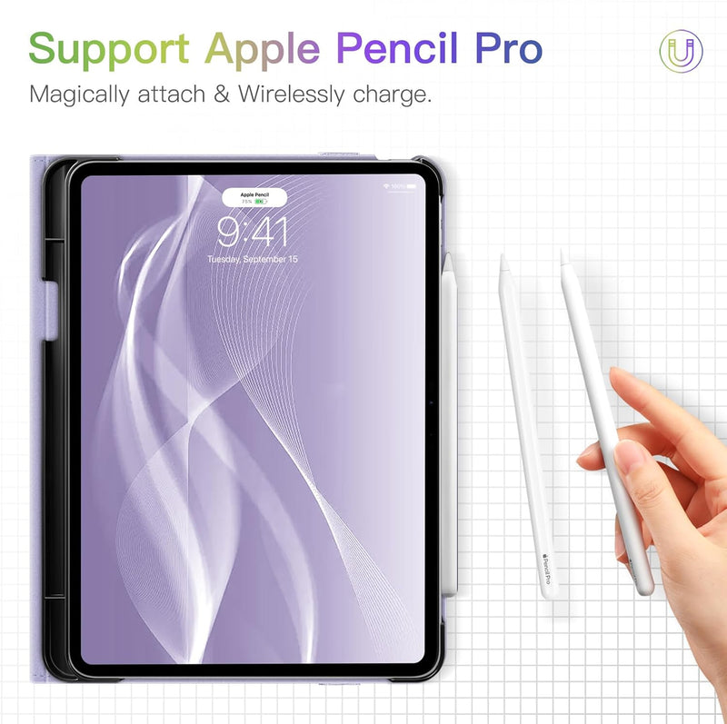 Apple Pencil Pro get magnetic and wireless charging with Fintie case on