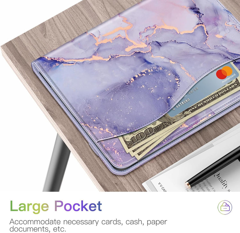 2024 ipad pro 11 case with a pocket for storing notes, cards, cash
