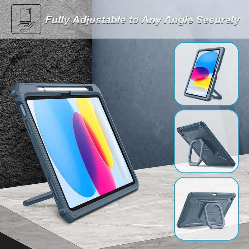 iPad 11-Inch A16 Chip (2025)/ iPad 10th Gen (2022) Tuatara Rugged Case | Fintie