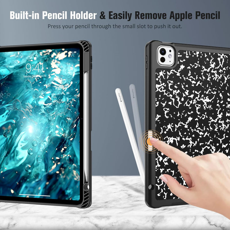 iPad Pro 11" (M4 chip, 2024) SlimShell Case with Pencil Holder | Fintie