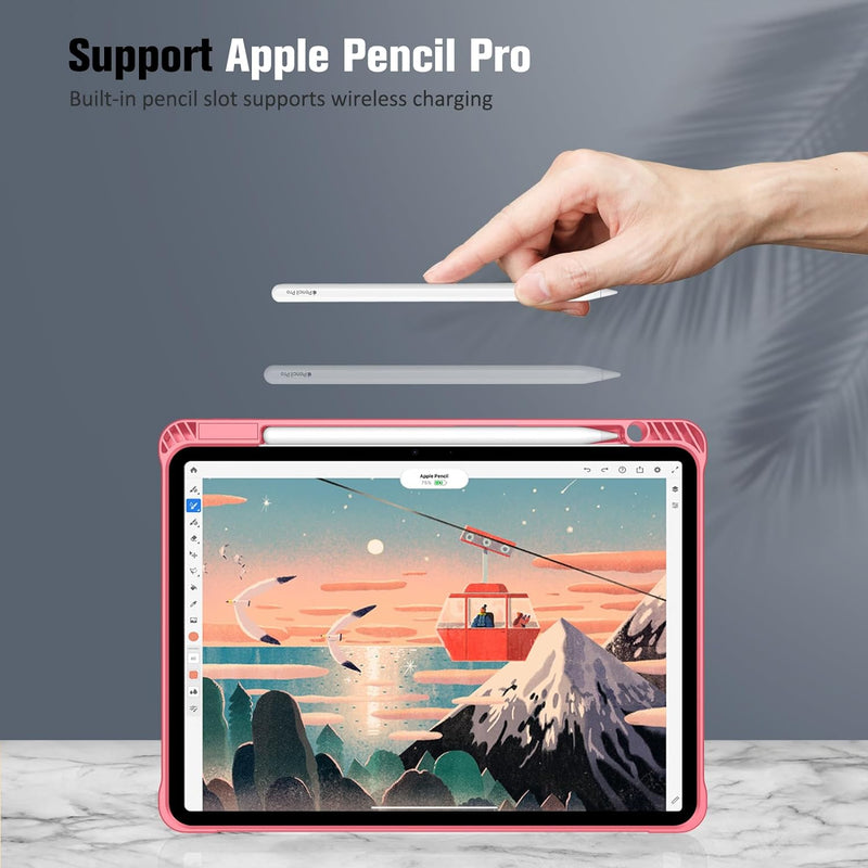 iPad Pro 11" (M4 chip, 2024) SlimShell Case with Pencil Holder | Fintie