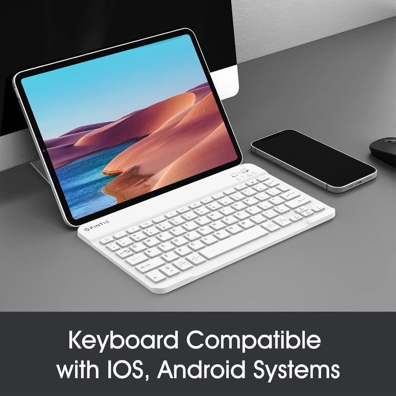 10-Inch Ultrathin Wireless Bluetooth Keyboard for iPad/iPhone/Android Tablets | Fintie