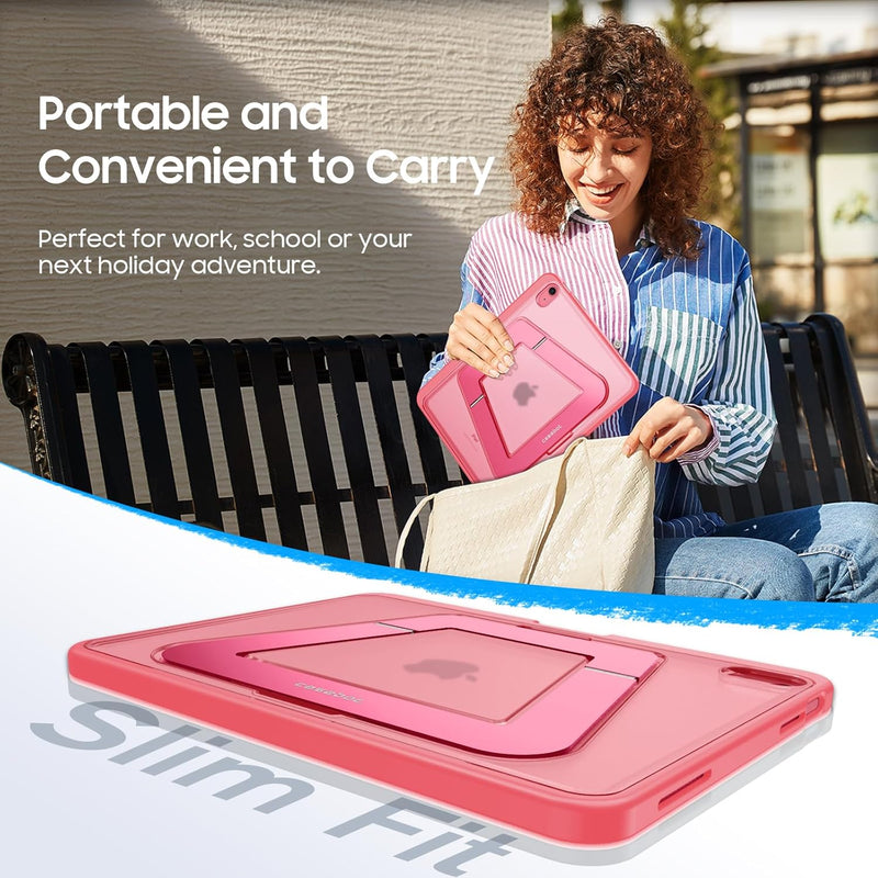 Fintie Shockproof Case for iPad 11th Gen (A16, 2025)/iPad 10th Gen, Slim Frosted Protective Cover with Multi-Angle Stand