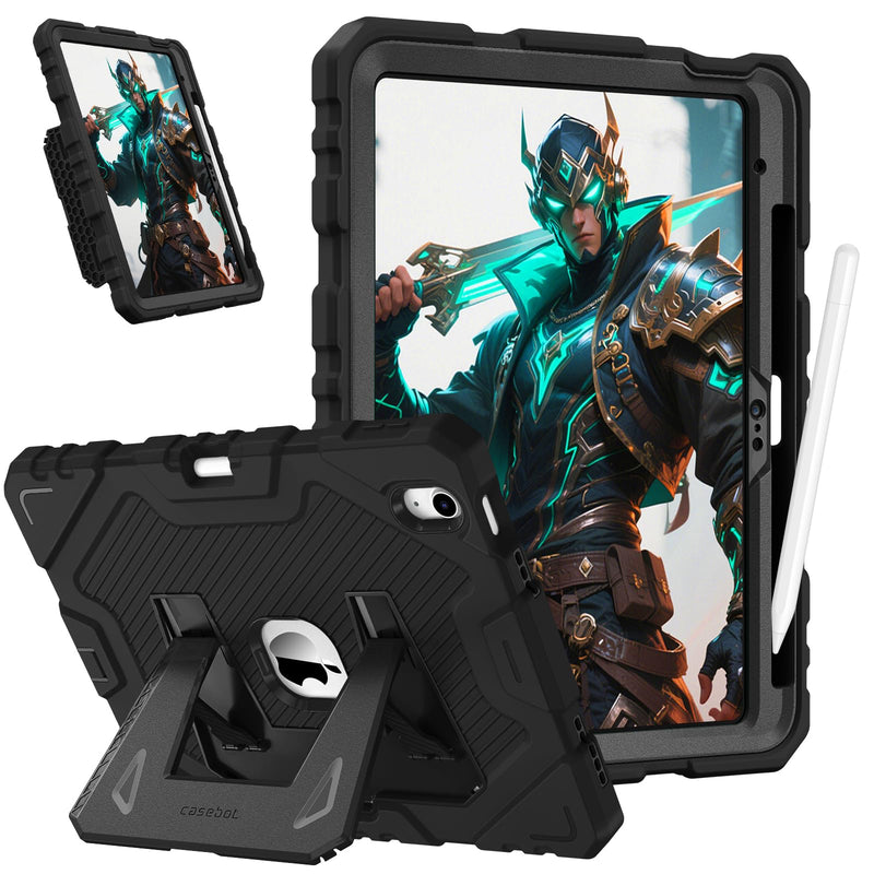 iPad A16 Chip 11-inch 2025/iPad 10th Gen 10.9-inch [3-Layer] Rugged Kid Case with Kickstand | Fintie