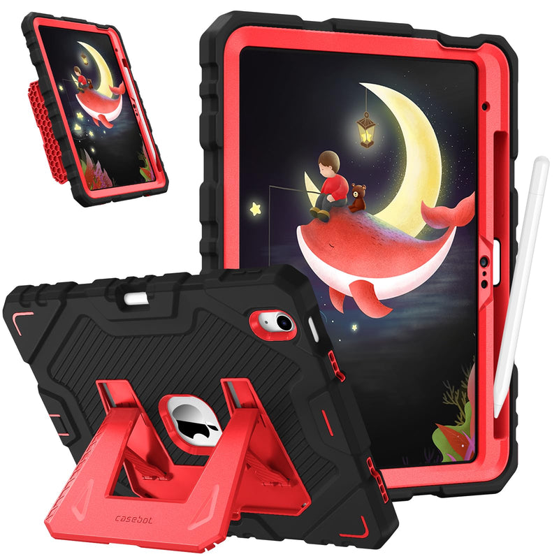 iPad A16 Chip 11-inch 2025/iPad 10th Gen 10.9-inch [3-Layer] Rugged Kid Case with Kickstand | Fintie