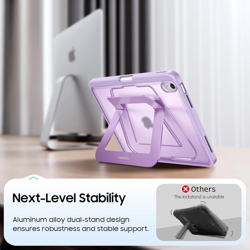 Fintie Shockproof Case for iPad 11th Gen (A16, 2025)/iPad 10th Gen, Slim Frosted Protective Cover with Multi-Angle Stand