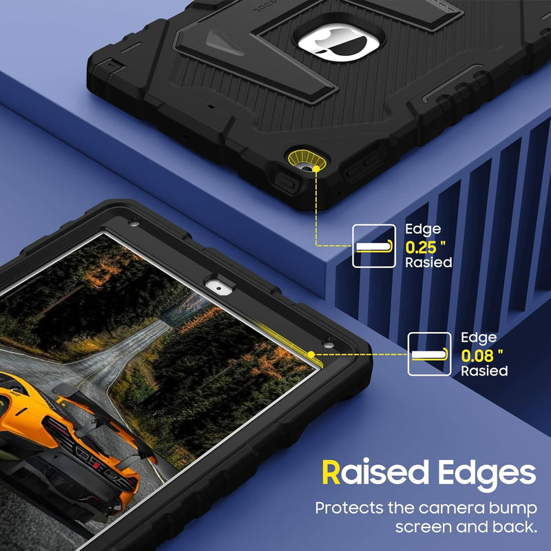 iPad 6th/5th Gen, iPad Air 2nd Gen Rugged Kickstand Case [3-Layer Protection] | Fintie