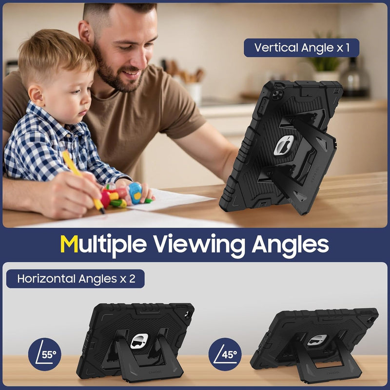 iPad 6th/5th Gen, iPad Air 2nd Gen Rugged Kickstand Case [3-Layer Protection] | Fintie