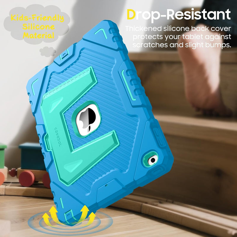 iPad 6th/5th Gen, iPad Air 2nd Gen Rugged Kickstand Case [3-Layer Protection] | Fintie