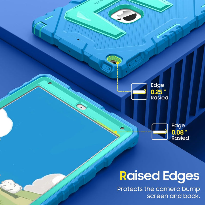 iPad 6th/5th Gen, iPad Air 2nd Gen Rugged Kickstand Case [3-Layer Protection] | Fintie