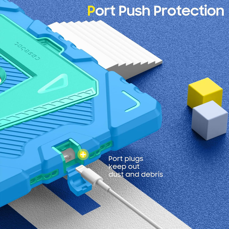iPad 6th/5th Gen, iPad Air 2nd Gen Rugged Kickstand Case [3-Layer Protection] | Fintie