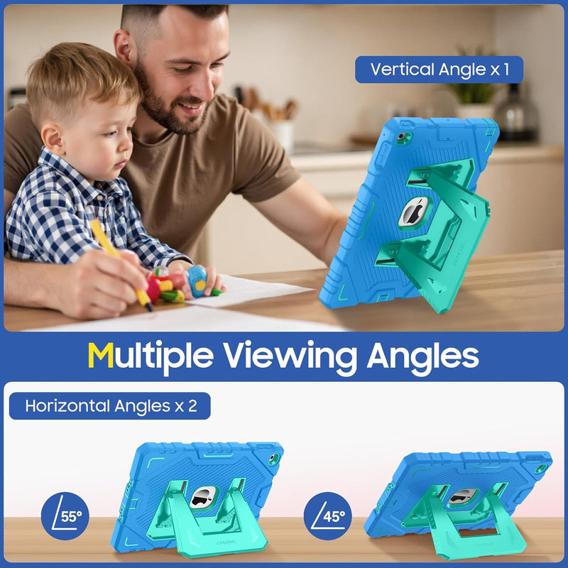 iPad 6th/5th Gen, iPad Air 2nd Gen Rugged Kickstand Case [3-Layer Protection] | Fintie