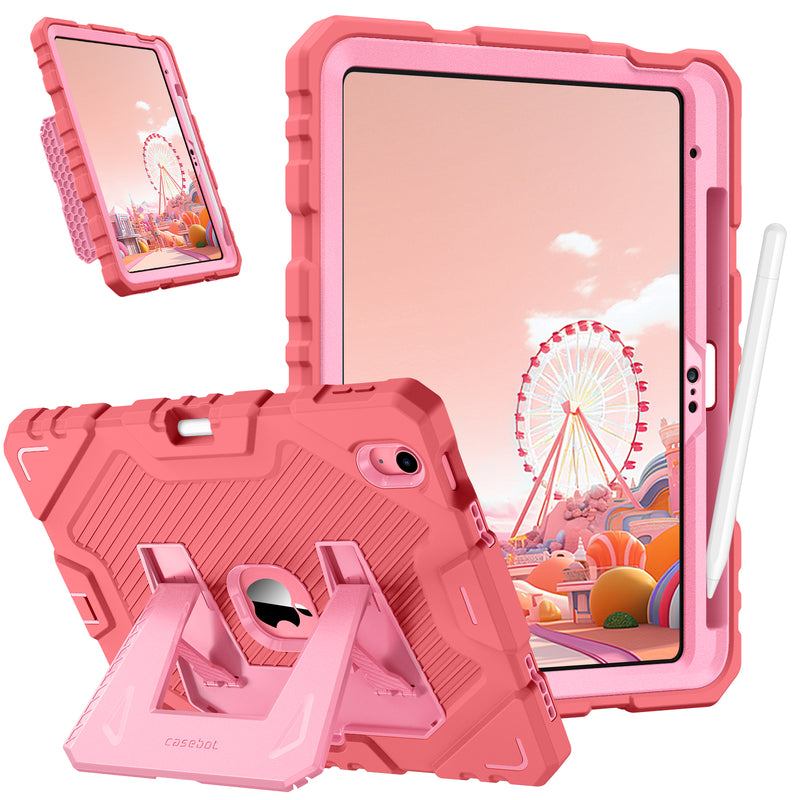 iPad A16 Chip 11-inch 2025/iPad 10th Gen 10.9-inch [3-Layer] Rugged Kid Case with Kickstand | Fintie