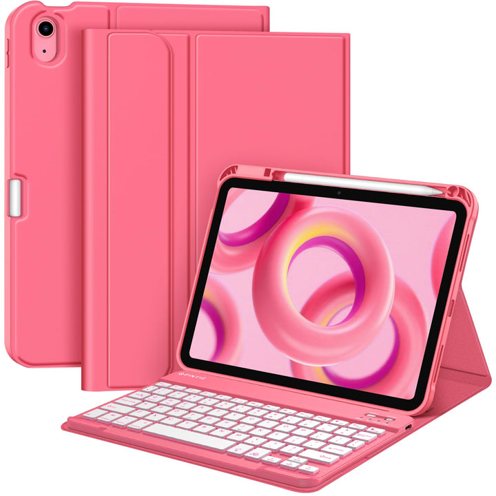 iPad A16 11-inch (2025)/iPad 10th Gen (2022) Backlit Keyboard Case