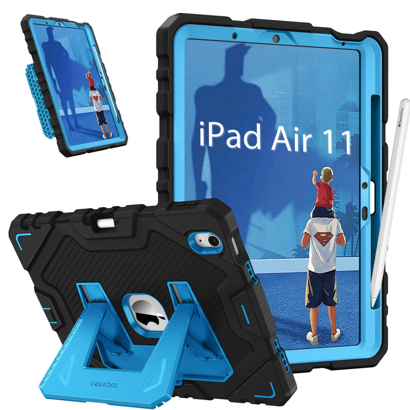 Fintie Case with Kickstand for iPad Air 11-inch (M3/M2 chip), iPad Air 5th/4th Gen, 3-Layer Protection, Rugged Heavy-Duty Shockproof Case  for Kids