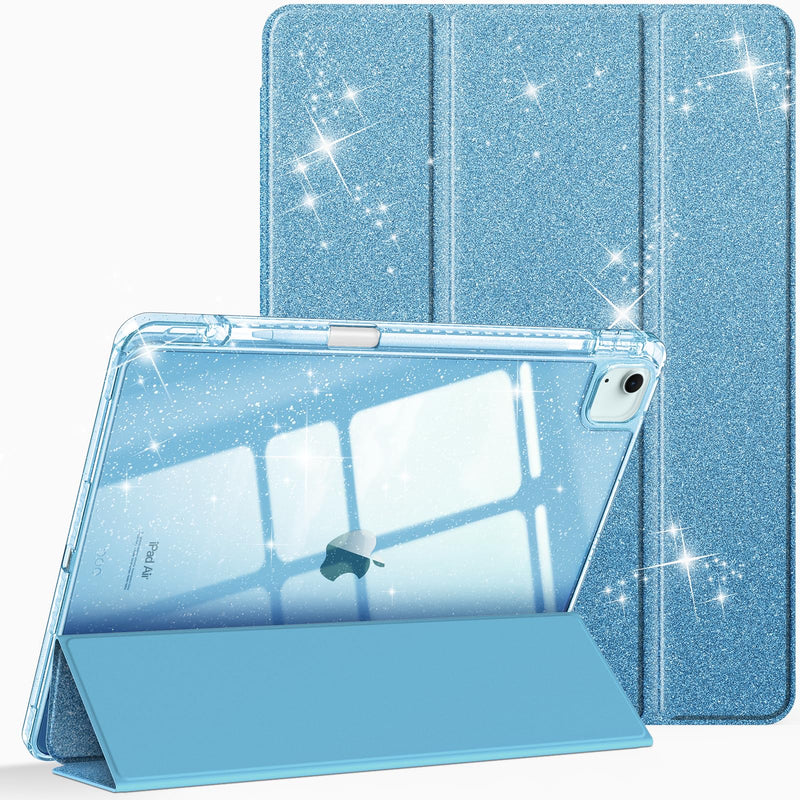 Glittering Slim Case for iPad Air 13 (M3/M2 Chip) w/Clear Back and Pencil Holder | Fintie