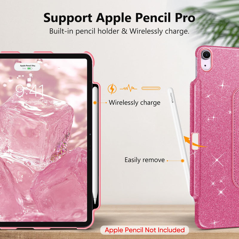 Glittering Swiveling Case for iPad Air 13-inch (M3/M2 Chip) | Fintie