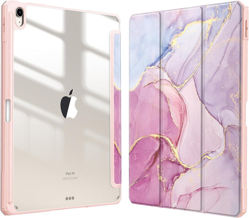 ipad air 3 case in pink marble pattern