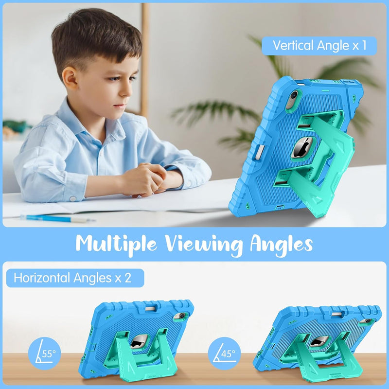iPad Mini 7th Gen (A17 Pro), iPad Mini 6th Gen Rugged Shockproof Case with Kickstand, 3-Layer Protection, Kid-Friendly | Fintie
