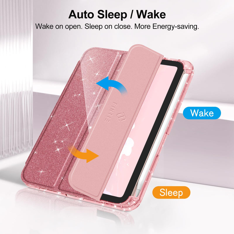 Glittering Slim Case for iPad Mini 7th Gen (A17 Pro)/iPad Mini 6th Gen 8.3" | Fintie