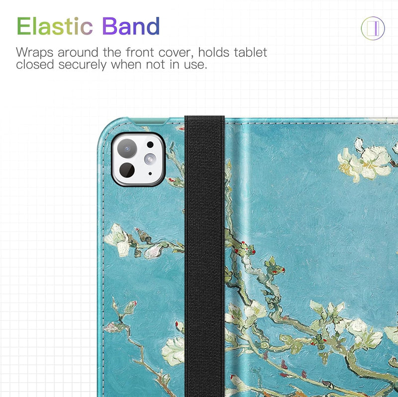 Fintie ipad pro 11 inch 2024 case in van gogh blossoms