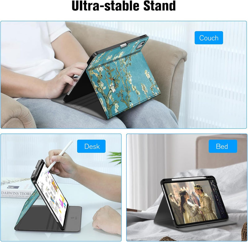 iPad Pro 11-Inch (M5/M4 Chip, 2025/2024) Slim Magnetic Stand Case | Fintie