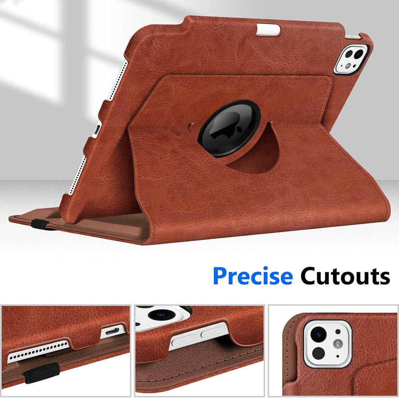 iPad Pro 11-inch 2024 (M4 chip) 360-Degree Swiveling Stand Case | Fintie
