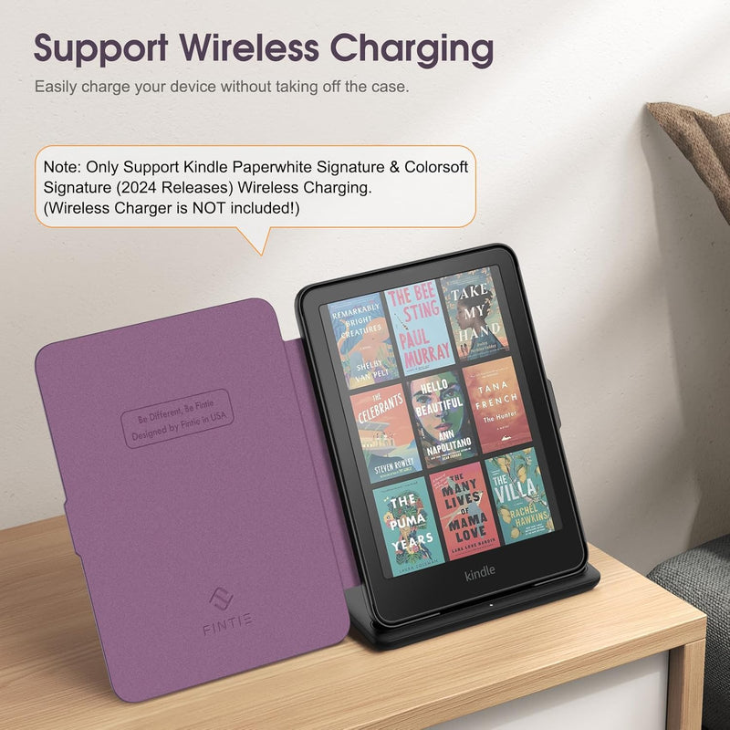 Kindle Paperwhite 7-Inch (12th Gen, 2024)/Kindle Colorsoft 2024 Slim PU Leather Case | Fintie