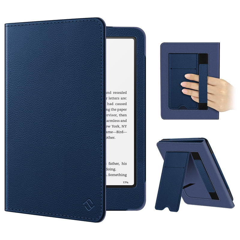 Kindle Paperwhite/Kindle Colorsoft 7" (12th Gen, 2024) Vegan Leather Sleeve Case with Stand and Handstrap | Fintie