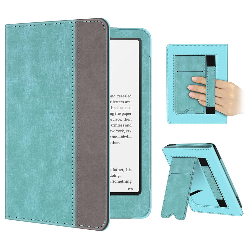 Kindle Paperwhite/Kindle Colorsoft 7" (12th Gen, 2024) Vegan Leather Sleeve Case with Stand and Handstrap | Fintie
