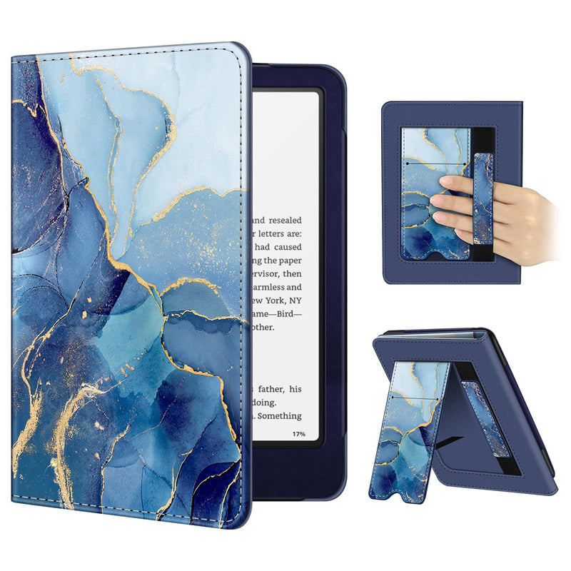 Kindle Paperwhite/Kindle Colorsoft 7" (12th Gen, 2024) Vegan Leather Sleeve Case with Stand and Handstrap | Fintie