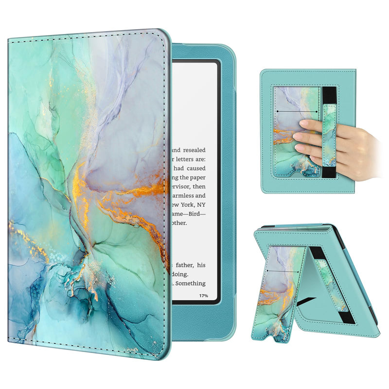 Kindle Paperwhite/Kindle Colorsoft 7" (12th Gen, 2024) Vegan Leather Sleeve Case with Stand and Handstrap | Fintie