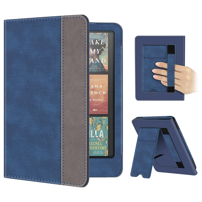 Kindle Paperwhite/Kindle Colorsoft 7" (12th Gen, 2024) Vegan Leather Sleeve Case with Stand and Handstrap | Fintie